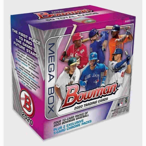 2020 Bowman Baseball Mega Box - Witt, Dominguez, Volpe, Duran 1sts Possible!