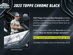 2023 Topps Chrome Black Baseball Hobby Box