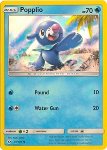 Popplio (Water Web Holo) (39) [Miscellaneous Cards & Products]
