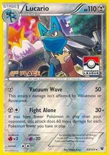 Lucario - 63/124 (League Promo) [4th Place] (63) [League & Championship Cards]