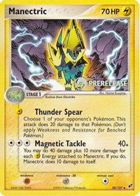 Manectric (EX Deoxys) (Prerelease Promo) (38) [Nintendo Promos]