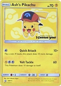 Ash's Pikachu - SM111 (SM111) [SM Promos]