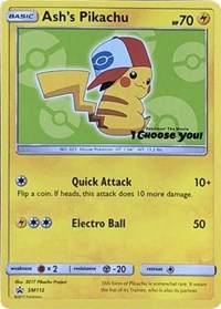 Ash's Pikachu - SM112 (SM112) [SM Promos]