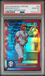 2022 Bowman Chrome 93 Bryson Stott Fuchsia Refractor /299 PSA 10