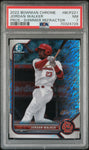 2022 Bowman Chrome Prospects BCP221 Jordan Walker Shimmer Refractor PSA 7