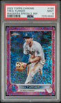 2022 Topps Chrome 190 Trea Turner Magenta Speckle Refractor /350 PSA 9