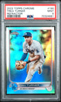 2022 Topps Chrome 190 Trea Turner Refractor PSA 9