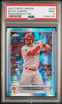 2022 Topps Chrome 220 Bryce Harper Prism Refractor PSA 9