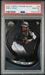 2022 Topps Chrome Black 38 Oneil Cruz RC Rookie Card PSA 10