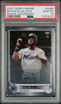 2022 Topps Chrome Rookie Autographs Rabd Bryan de La Cruz PSA 10