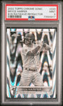 2022 Topps Chrome Sonic 220 Bryce Harper Black & White Raywave Refractor PSA 9