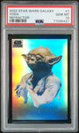 2022 Topps Chrome Star Wars Galaxy 7 Yoda Refractor PSA 10