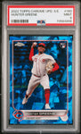 2022 Topps Chrome Update Sapphire Edition 160 Hunter Greene RC Rookie PSA 9