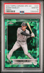 2022 Topps Chrome Update Sapphire Edition 237 Adam Haseley Green PSA 10 /75