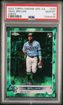 2022 Topps Chrome Update Sapphire 249 Vidal Brujan RC Rookie Green PSA 10 /75