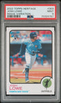 2022 Topps Heritage 303 Josh Lowe Image Variation RC Rookie Card PSA 9