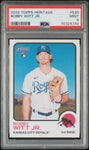 2022 Topps Heritage 520 Bobby Witt Jr. PSA 9