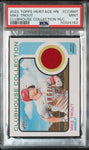2022 Topps Heritage Clubhouse Collection Relics Ccrmt Mike Trout PSA 9