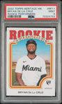 2022 Topps Heritage High Number Rookie Performers RP11 Bryan de La Cruz PSA 9