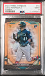 2022 Topps Triple Threads 74 Julio Rodriguez RC Rookie Card /199 Amber PSA 9 POP 2