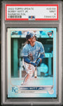 2022 Topps Update US100 Bobby Witt Jr. Rainbow Foil PSA 9