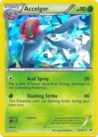 Accelgor - 12/101 (Cracked Ice Holo) (12/101) [Deck Exclusives]