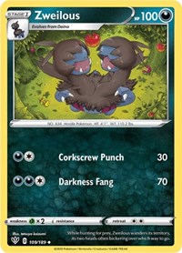 Zweilous (109/189) [SWSH03: Darkness Ablaze]