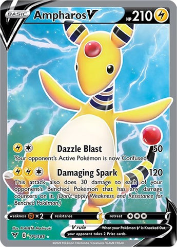Ampharos V (Full Art) [SWSH04: Vivid Voltage]