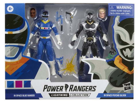 Power Rangers Lightning Collection In Space Blue Ranger Vs. In Space Psycho Silver 2 Pack