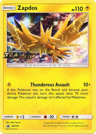 Zapdos (Staff) [SM Black Star Promos]