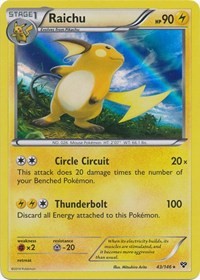 Raichu (43) [XY Base Set]