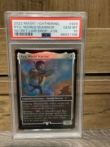 2022 Magic MTG Street Fighter Secret Lair Drop Ryu, World Warrior Foil PSA 10