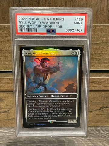 2022 Magic MTG Street Fighter Secret Lair Drop Ryu, World Warrior Foil PSA 9