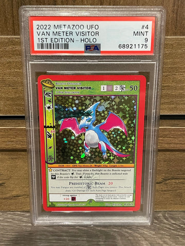 2022 Metazoo Ufo 4 Van Meter Visitor Holo 1st Edition PSA 9