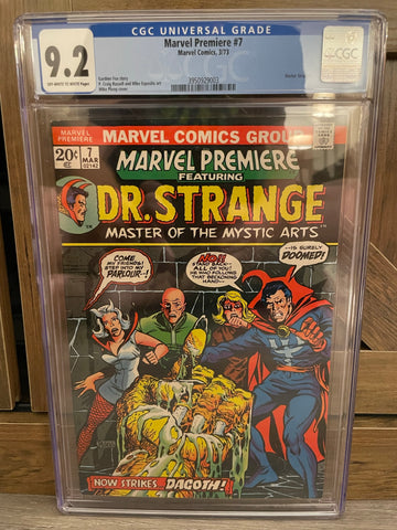 Marvel Premiere #7 Dr. Strange CGC 9.2 OW/W PAGES