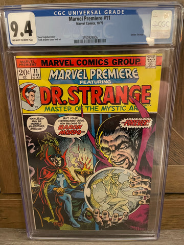 Marvel Premiere #11 Dr. Strange CGC 9.4 OW/W PAGES