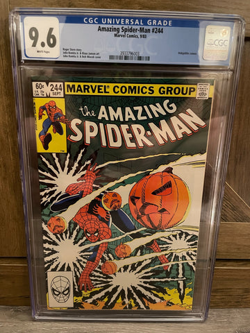 Amazing Spider-Man #244 CGC 9.6 WHITE Pages