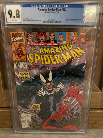 Amazing Spider-Man #332 CGC 9.8 WHITE Pages