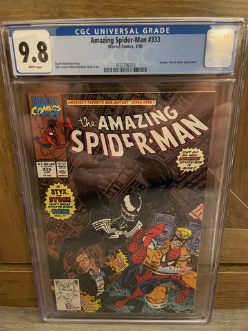 Amazing Spider-Man #333 CGC 9.8 WHITE Pages