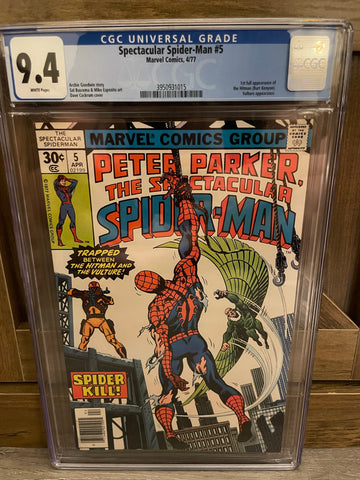 Spectacular Spider-Man #5 CGC 9.4 WHITE Pages