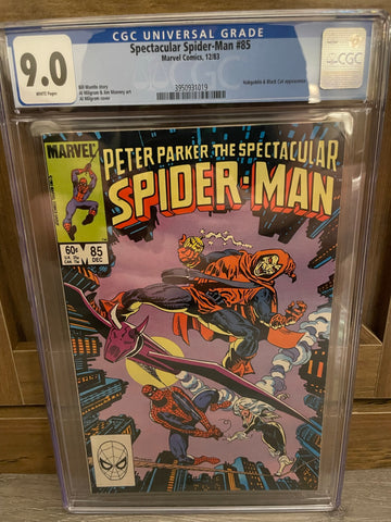 Spectacular Spider-Man #85 CGC 9.0 WHITE Pages