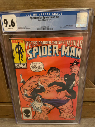 Spectacular Spider-Man #91 CGC 9.6 WHITE Pages