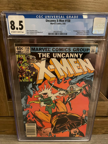 Uncanny X-Men #158 CGC 8.5 OW/W Pages Rogue 1st Appearance