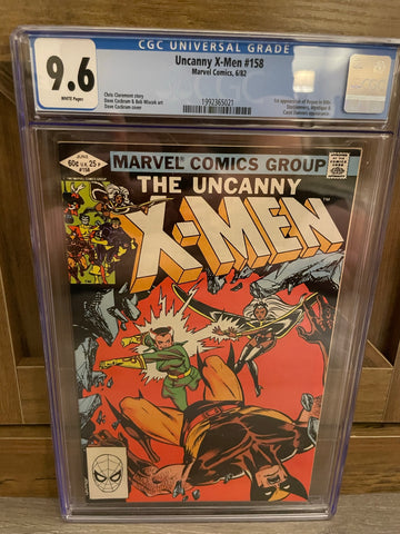 Uncanny X-Men #158 CGC 9.6 WHITE Pages Rogue 1st Appearance