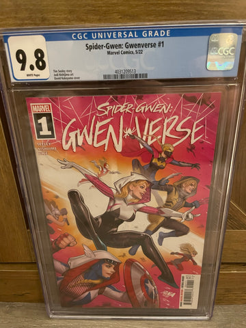 Spider-Gwen Gwenverse #1 CGC 9.8 WHITE Pages