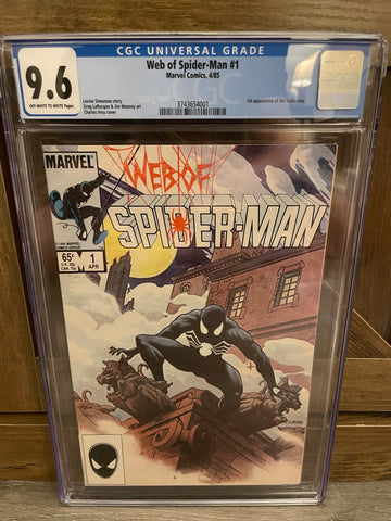 Web of Spider-Man #1 CGC 9.6 OW/W Pages