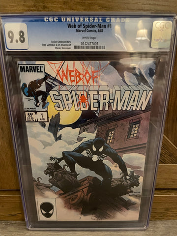 Web of Spider-Man #1 CGC 9.8 WHITE Pages