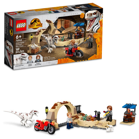 Lego Jurassic World Atrociraptor Dinosaur: Bike Chase 76945