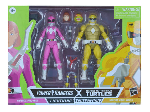 Power Rangers Lightning Collection X TMNT Morphed April O'Neil & Michaelangelo