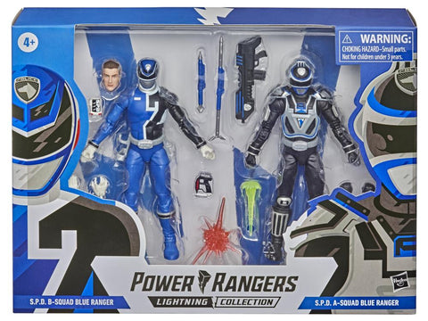 Power Rangers Lightning Collection SPD B Squad Vs. A Squad Blue Ranger 2 Pack